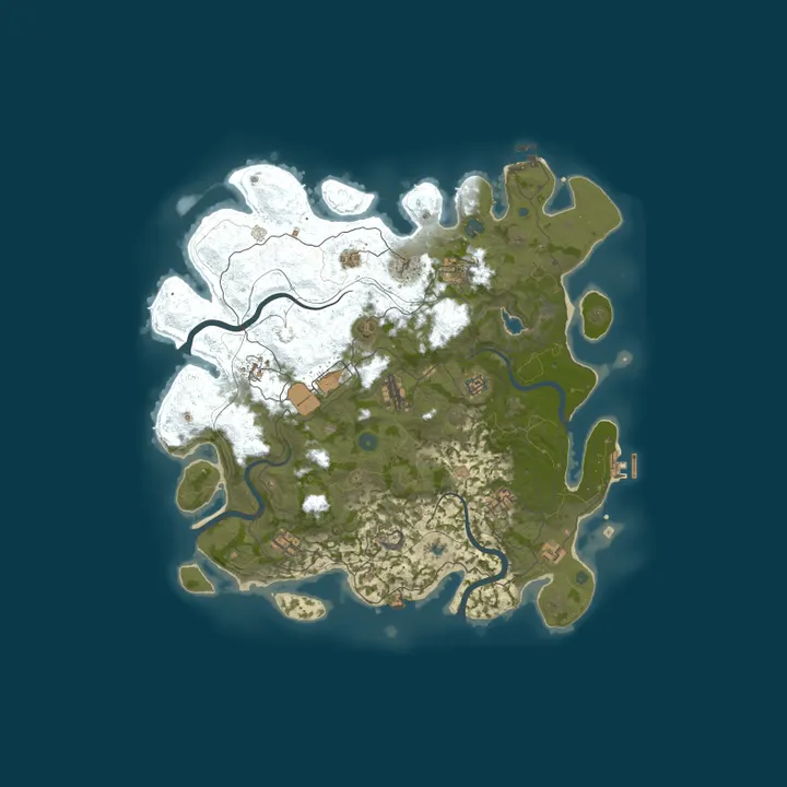 Map of Larry's Rust - 2x Vanilla Saturday | Shared BPs | 24/10