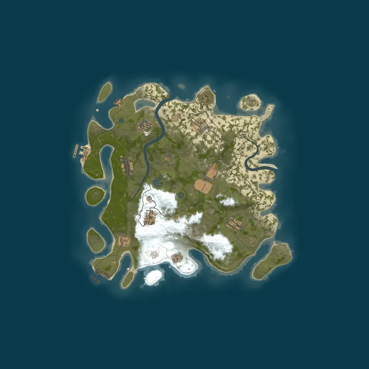 Map of XRUSTEDX GAMING | 1000x | Solo/Duo/Trio | Kits | PVP | Homes | 