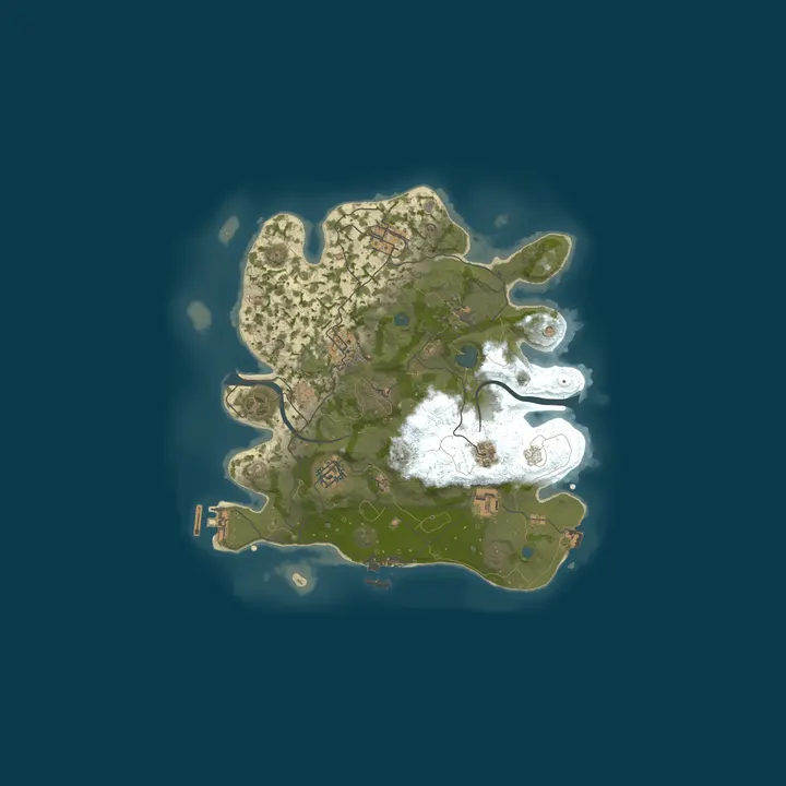 Map of A Shockbyte Rust Server