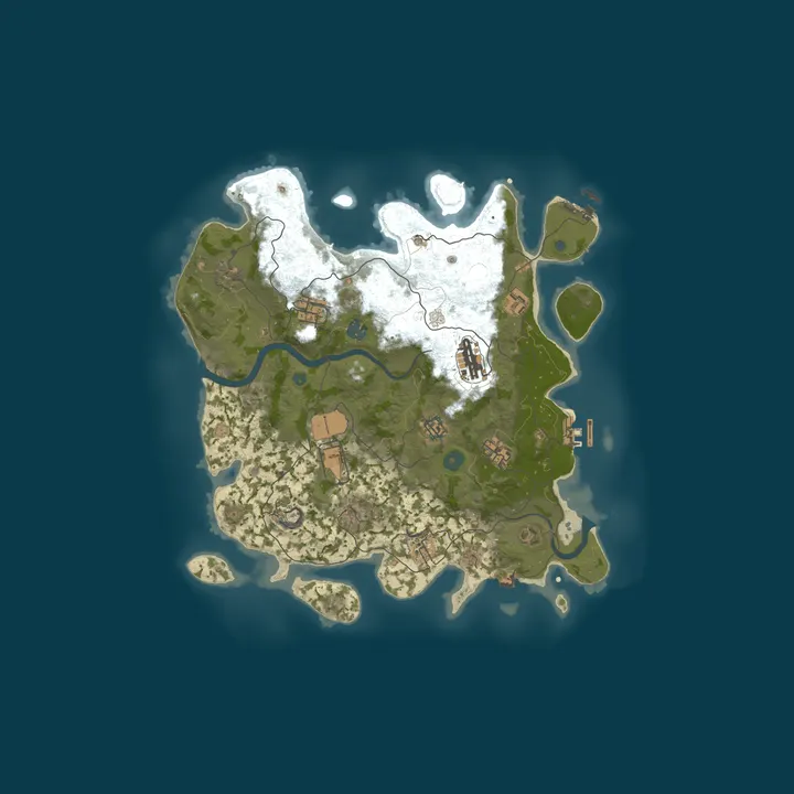 Map of A Rust Server