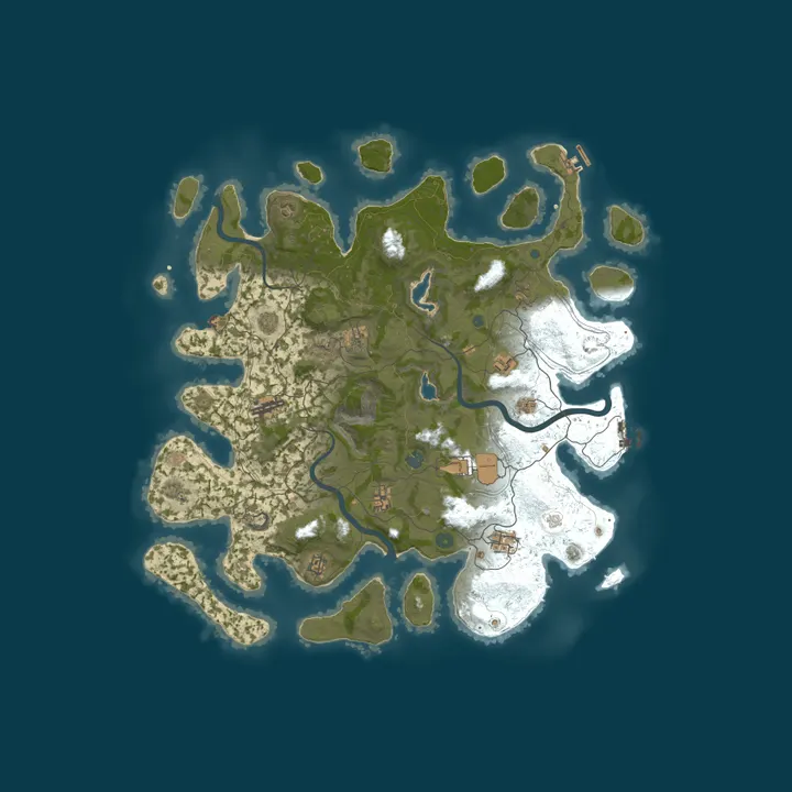 Map of EU DirtyRust CZ/SK/EN PvE