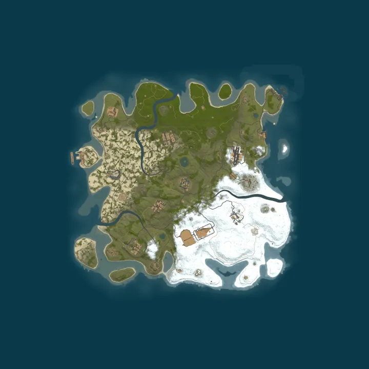 Map of [US] TetherRust.com 5X | Shared BPs [Loot++|Shop|MyMini] MAX 8