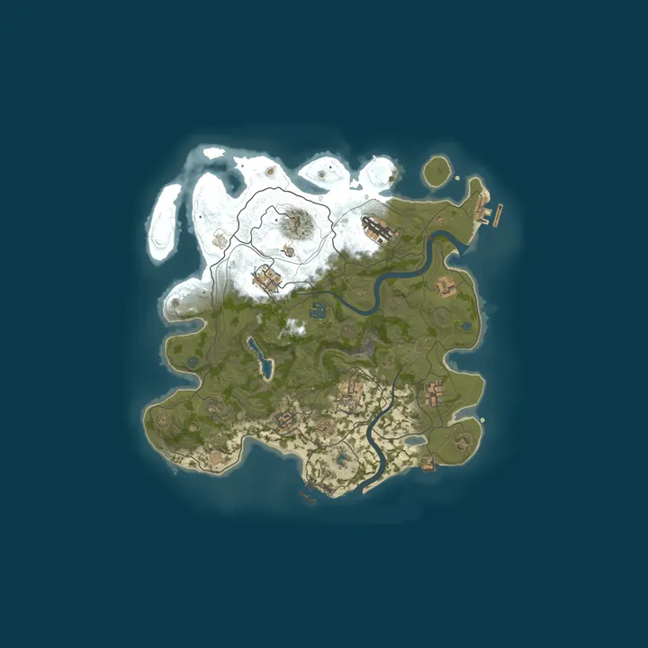 Map of Vanilla Server