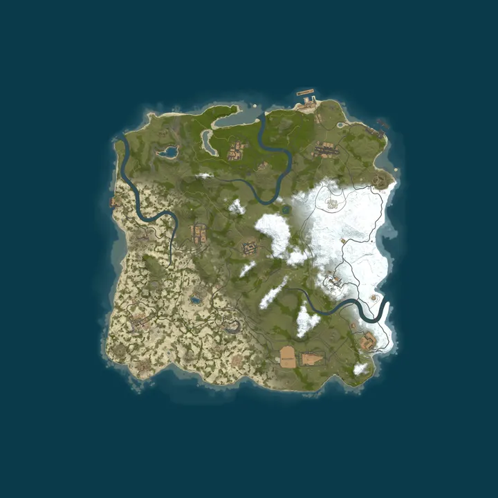 Map of RustForNoobs.com 2x Weekly US | Solo/Duo | No BP Wipes x2|