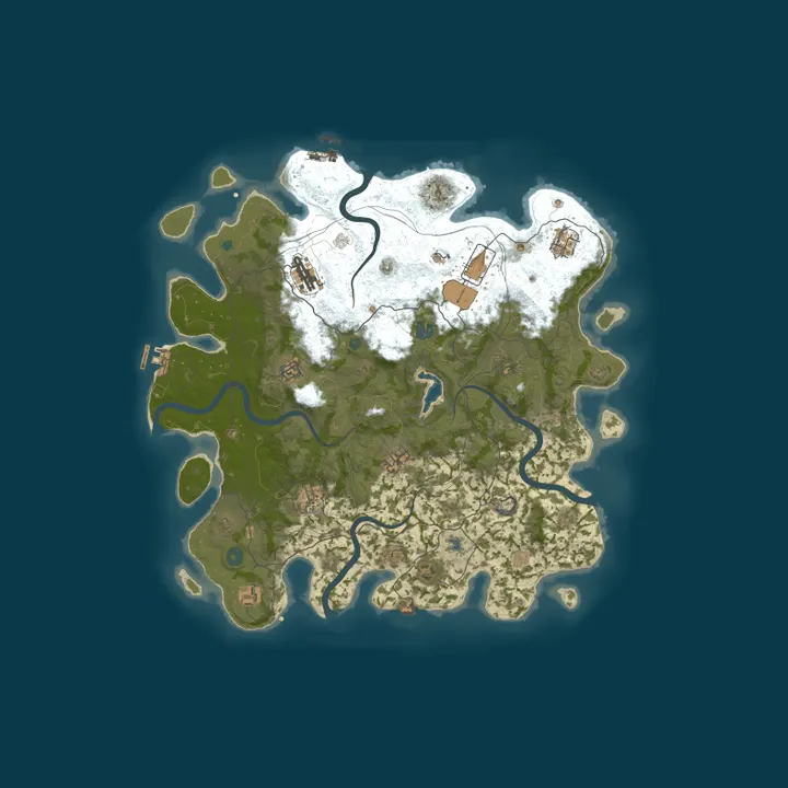 Map of Wilderness Retreat| Lots of plugins| Raidable Bases