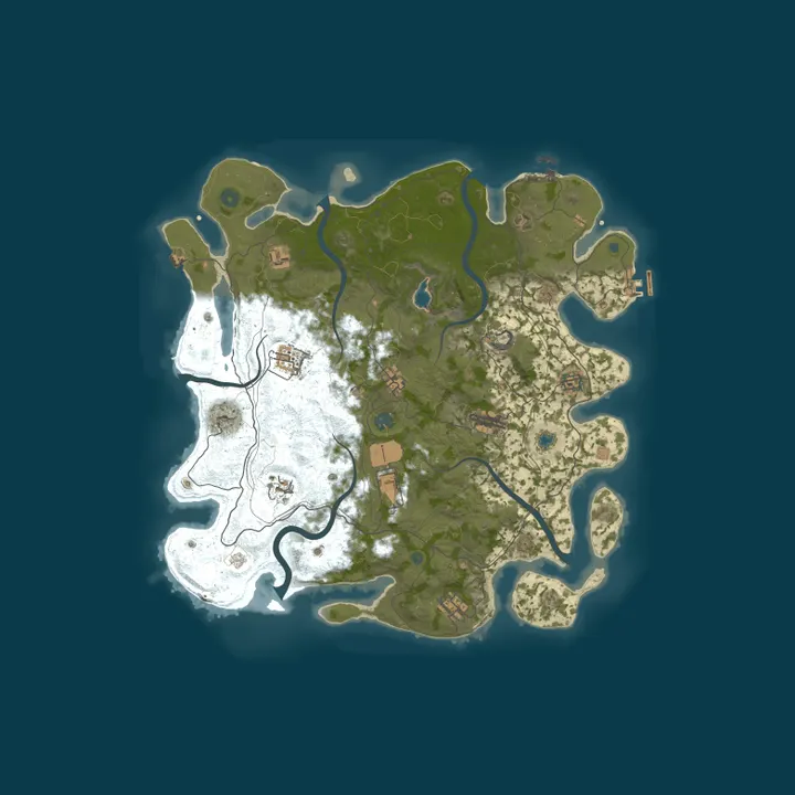 Map of Hello Kitty Island Adventures Rust