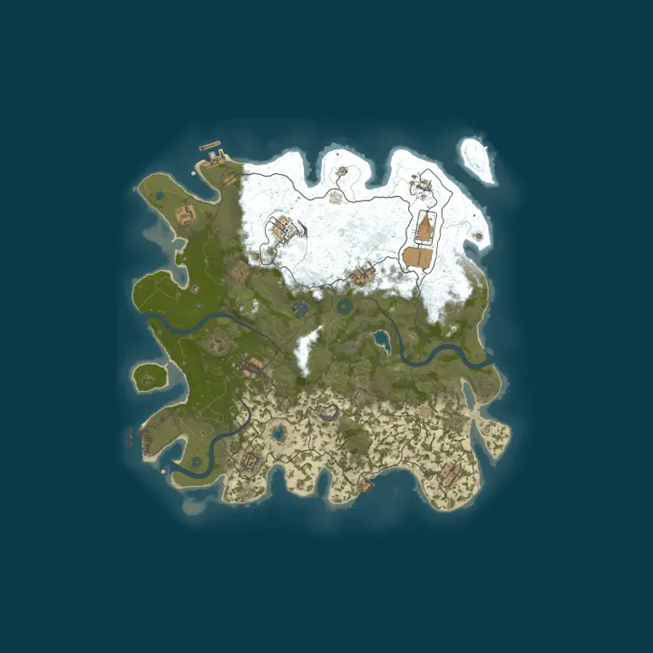 Map of [EU] AshRust 3x Monthly Max 5 | QoL/Loot+ | Full Wiped