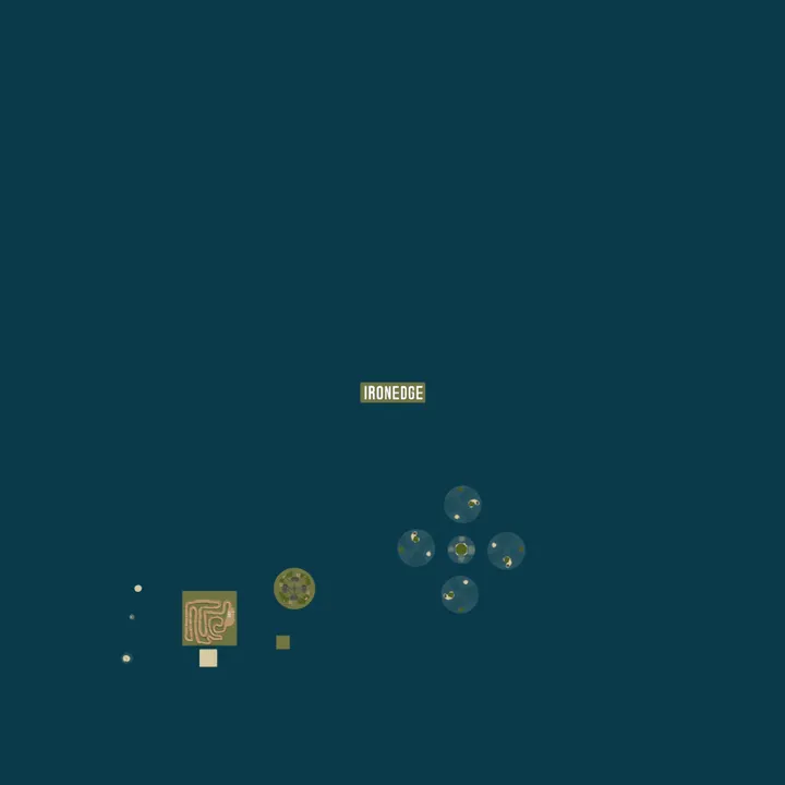 Map of IronEdge.gg - Minigames | Murder | Death Race | Naval BedWars