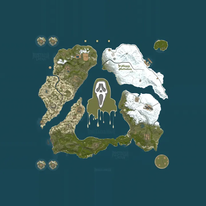 Map of [LATAM] [BR] RUSTALIA PVE | Wiped: 21h 26m