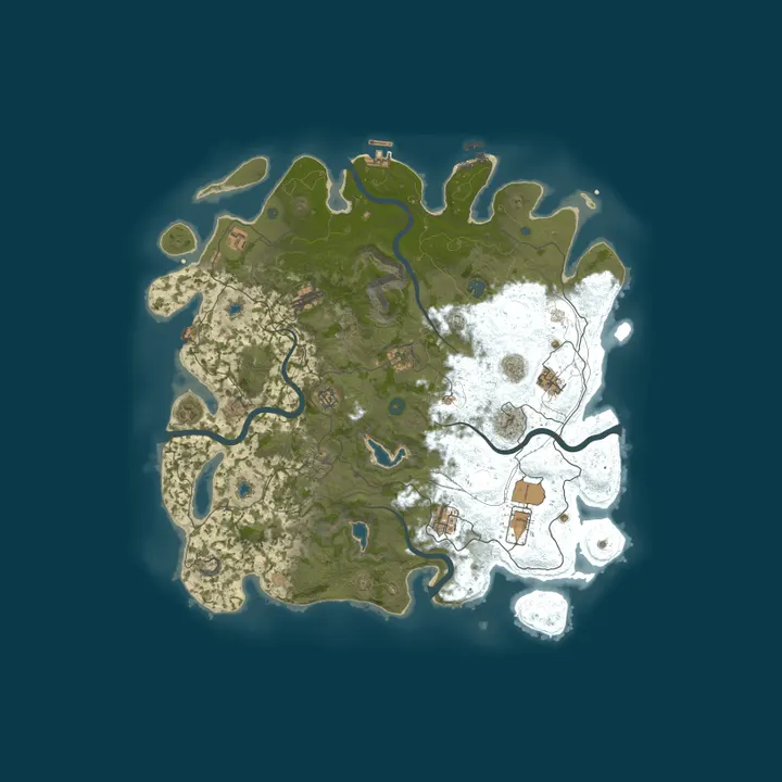 Map of Absolute PVE Friendly RaidableBaseNPC|NPC|RPG|&More